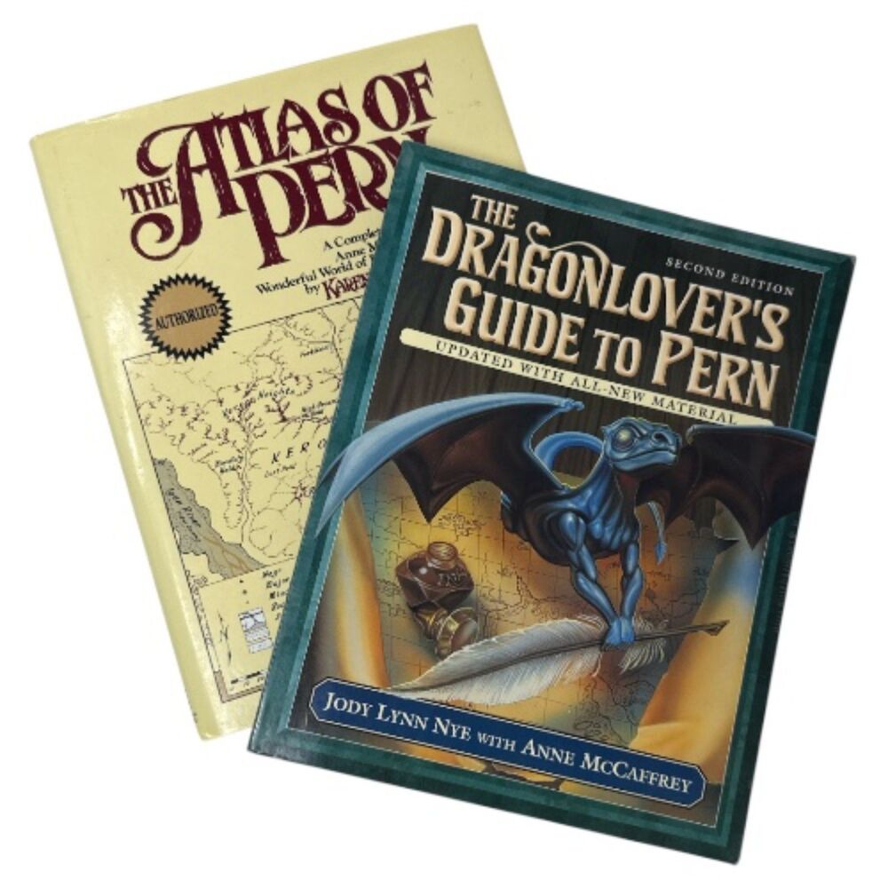 The Atlas of Pern and the Dragonlover's Guide to Pern hardcover books